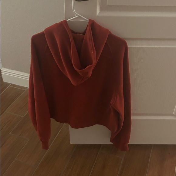 Lululemon Red/ Rust color, Zip-Up Hoodie, Sz M/L, great condition, warm, soft! 😊 - Picture 2 of 5